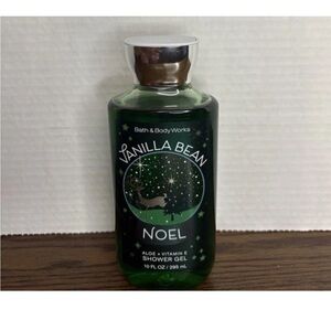 Bath & Body Works Vanilla Bean Noel Shower Gel - Green and Silver